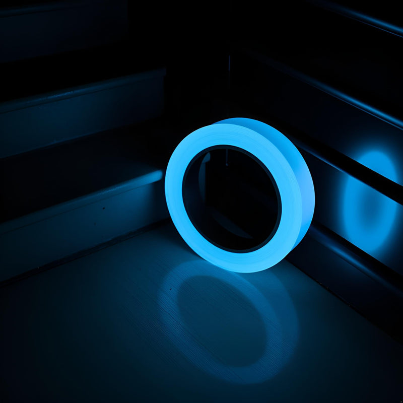 1Pcs Blue Glow in The Dark Tape,Fluorescent Spike Sticker for Stairs Walls Steps Safetys Exits Sign Warning Tape Self-Adhesive Luminous Tapes Safety Warning Safety Signs and Signals(9.8 FT)