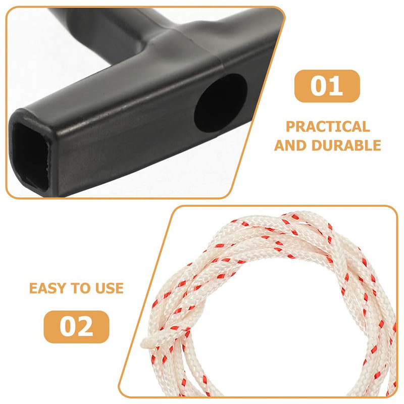 [Australia - AusPower] - 2 Sets Drawstring Ladder Rope Pull Down Attachment for Attic Access Door and Garage Opening - Plastic Component 
