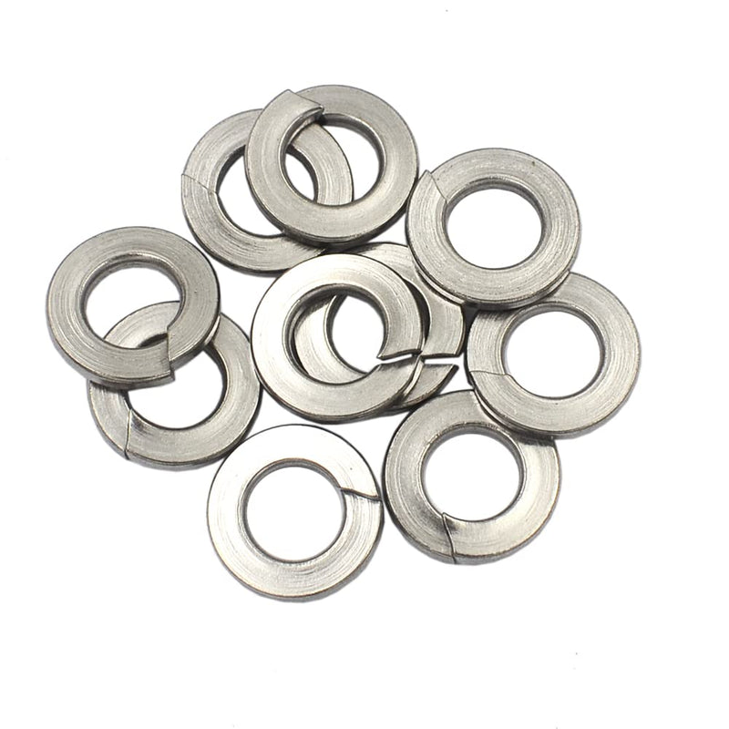 160 pcs 304 Stainless Steel Split Spring Lock Washers Assortment Kit Mix 5 Big Sizes, 1/4, 5/16, 3/8, 1/2, 5/8 inch