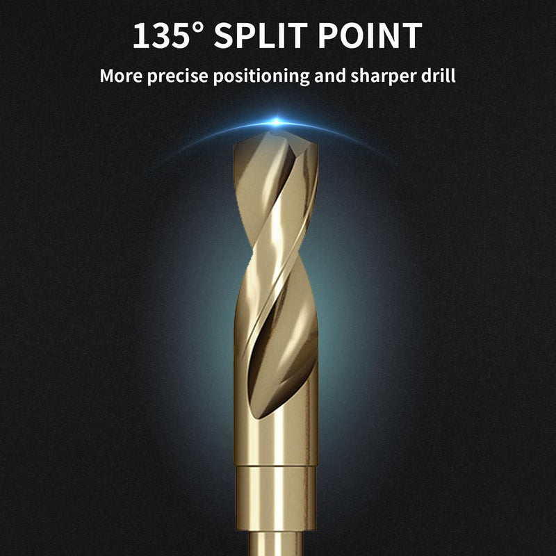 [Australia - AusPower] - Meccion HSS-Co Metal Drill Professional Twisted Shank Precision Ground Twist Drill Bit for Metal, Stainless Steel and Iron 16mm 