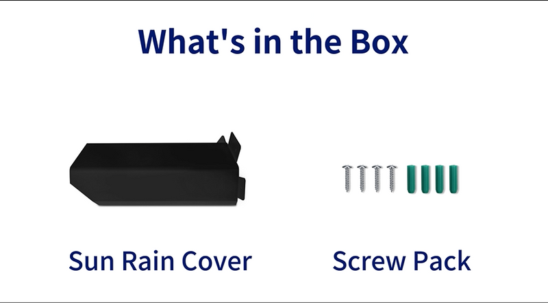 Universal Metal Security Camera Sun Rain Cover Shield 2 Pack