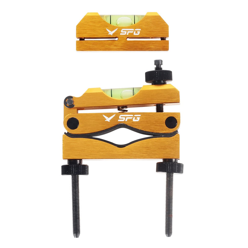 [Australia - AusPower] - Sight Kit Scope Leveling Tool Scope Mounting Level Universal and Precision Bubble Leveling System with Storage Case for Maintenance (Gold) Gold 