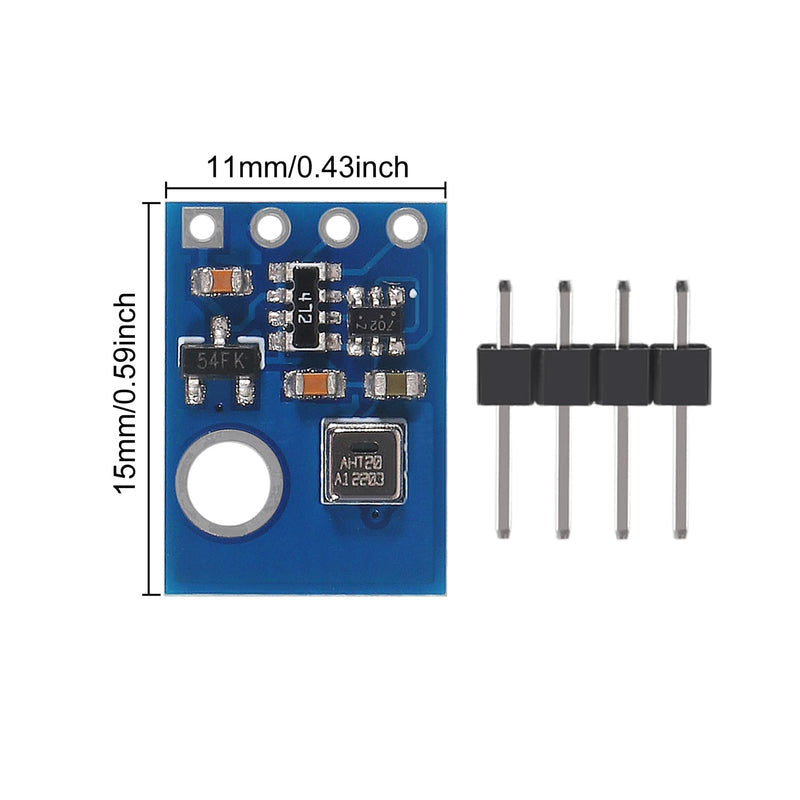 [Australia - AusPower] - 6pcs AHT20 High Precision Digital Temperature Humidity Sensor Measurement Module I2C IIC Communication DHT11 AHT10 Upgraded Version 