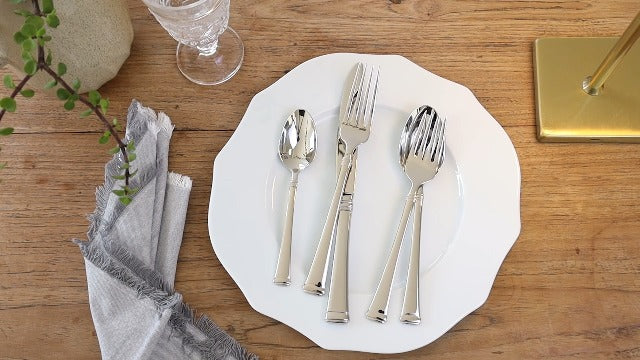Mikasa 5080632 Bravo Stainless Steel Large Slotted Serving Spoon