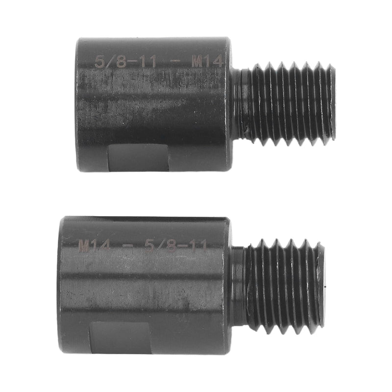 [Australia - AusPower] - 2pcs Angle Grinder Attachments M14 Female to 5/8" 11 Male, 5/8" 11 Female to M14 Male Angle Drill Adapter 