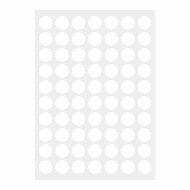PARLAIM 1050 PCS 3/4 Inch White Circle Stickers, 15 Sheets, 0.75" Round Color Coding Dot Sticker Labels 0.75 inch