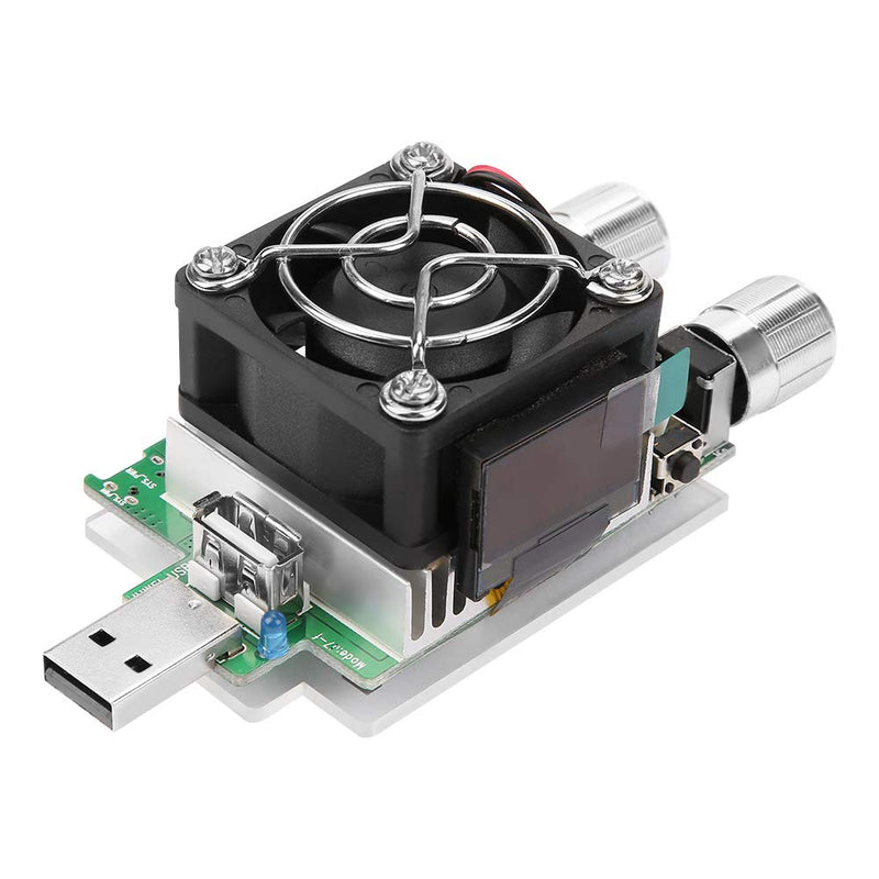 [Australia - AusPower] - 35W Adjustable USB Load Tester with LCD, Constant Current Electronic Load for Battery Voltage Capacity Testing 