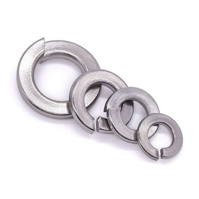 [Australia - AusPower] - M8 Split Lock Washer Spring Lock Washer (8.1-8.68mm ID), 304 Stainless Steel 18-8, Bright Finish, Pack of 100 M8 
