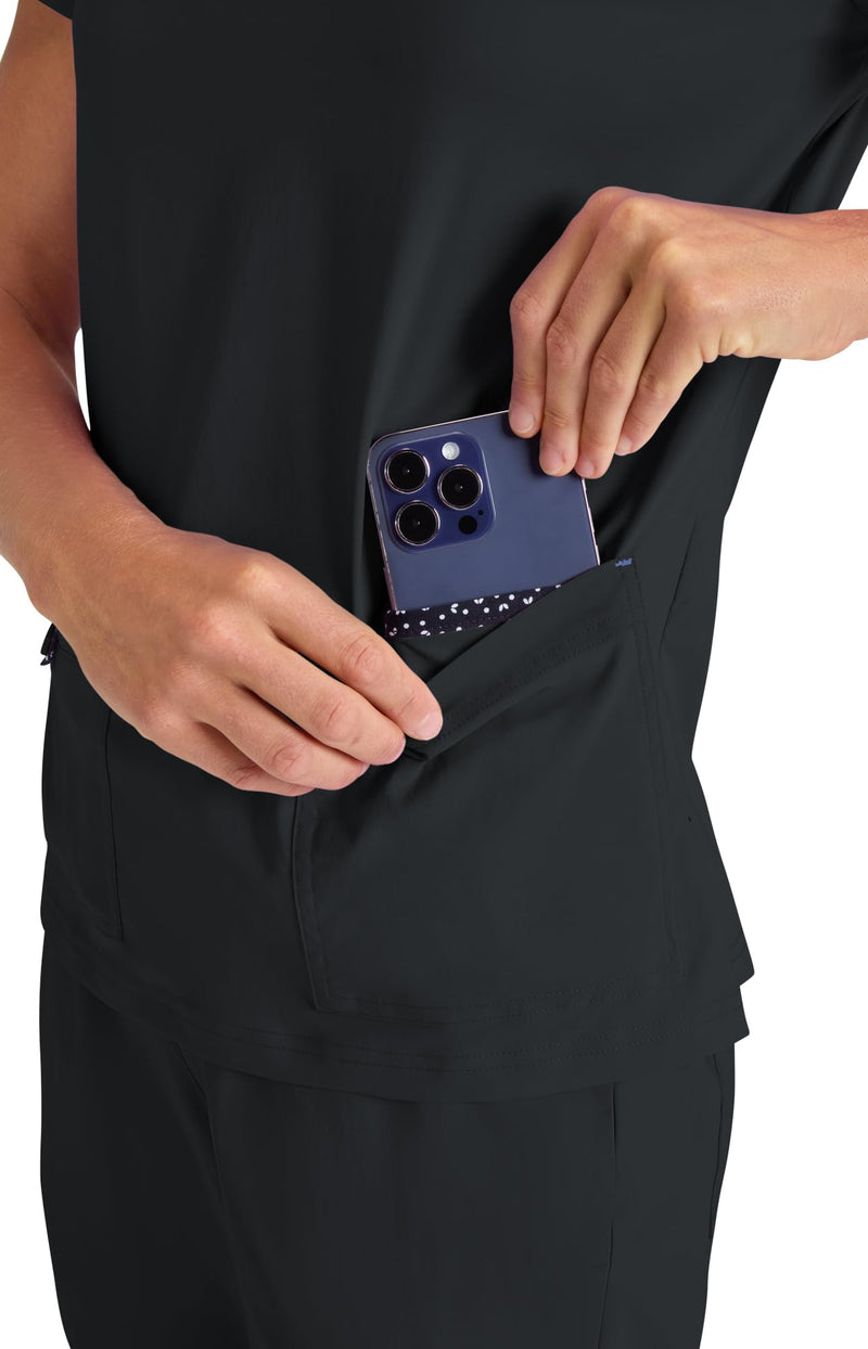 [Australia - AusPower] - KOI Basics 373 Women's Becca Top Large Black 