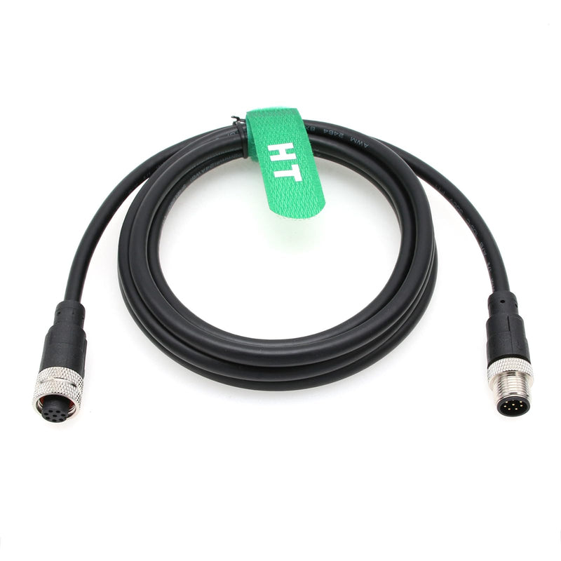 [Australia - AusPower] - M12 A Coded 8 pin Female to 8 pin Male Cable for Cognex Sensor Camera Industrial Actuator Profibus Automation 3M 
