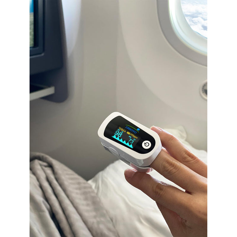 [Australia - AusPower] - 2024 Innovo iP900BP-B Bluetooth Fingertip Pulse Oximeter, Blood Oxygen Monitor with Free App, Plethysmograph, and Perfusion Index (Snowy White) 