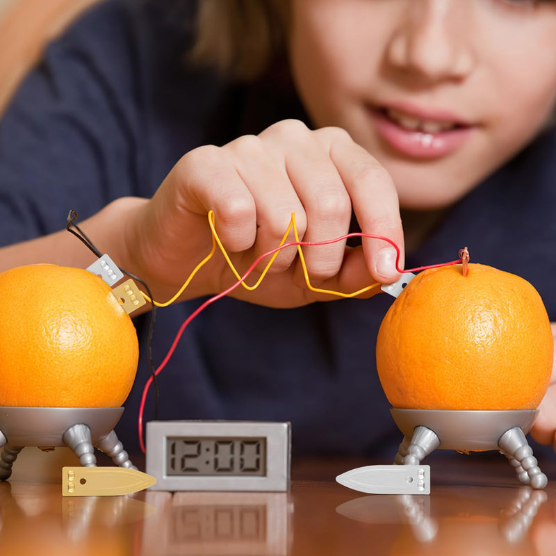 DOITOOL Copper and Zinc Electrode Strips 30Pcs for Fruit Battery Science Experiments Educational DIY Kit 1.57X0.51 Inches Each