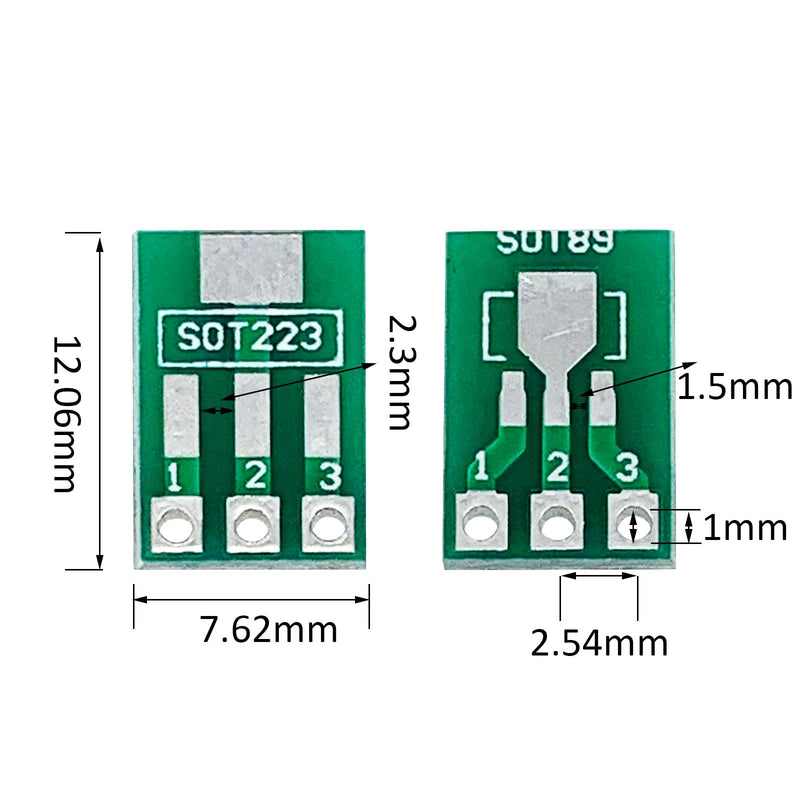 [Australia - AusPower] - 50pcs SMD SOT89/SOT223 to SIO2.54mm Adapter Plate Converter and Breakout Board … 50pcs SOT89/SOT223 to SIO 