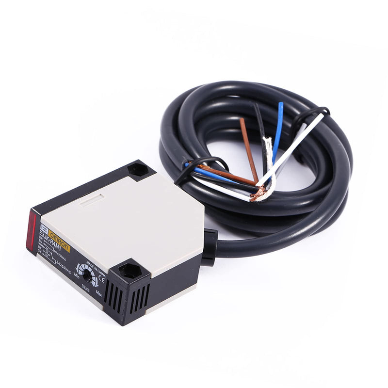 [Australia - AusPower] - Reflector Light Barrier AC 90-250 V 3A Sensor for Light Barrier E3JK-R4M1 Switch for SLR Sensor Light Barrier Switch 