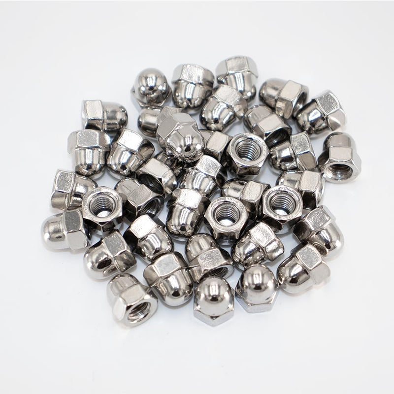 [Australia - AusPower] - M6 Acorn Cap Nuts 40 pcs 304 Stainless Steel Dome Cap Hex Nuts for Outdoor Indoor M6 (40 pcs) 