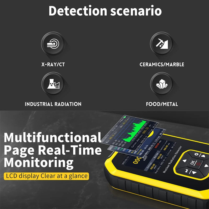 [Australia - AusPower] - Jadeshay GC01 Geiger Counter Nuclear Radiation Detector Personal Dosimeter X-Ray Radio Activity Tester with LCD Display 