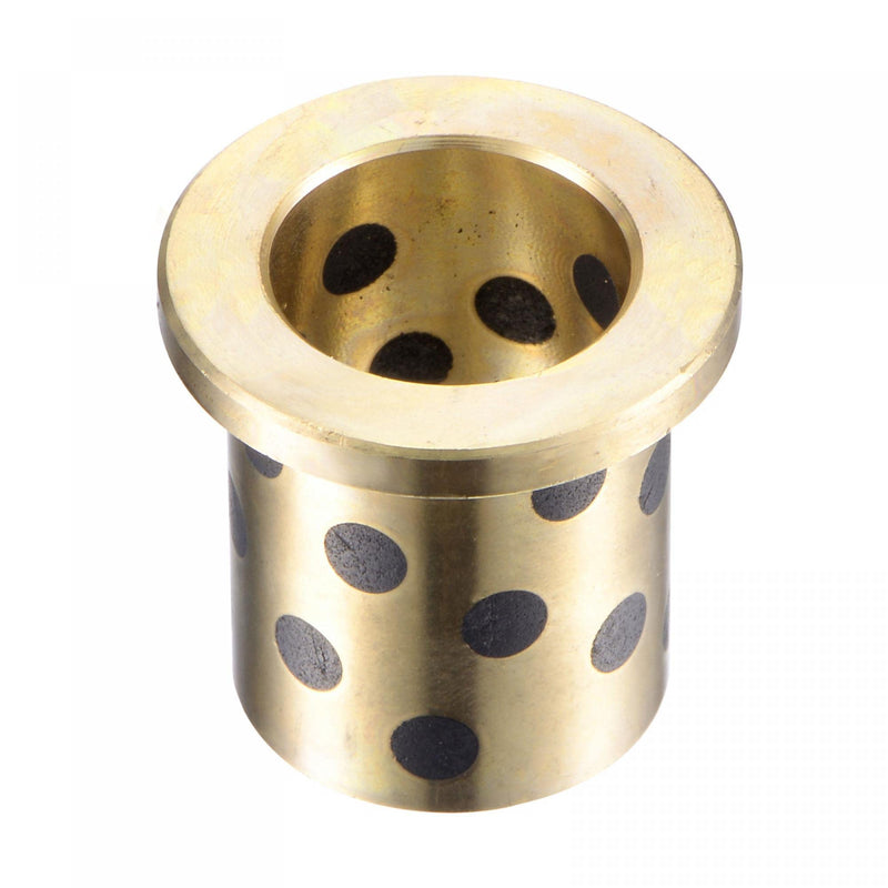 [Australia - AusPower] - uxcell Flanged Sleeve Bearings 16mm Bore 20mm OD 25mm Length 26mm Flanged Dia 3mm Flange Thickness Wrapped Oilless Bushings Brass 2pcs 16x20x25mm 