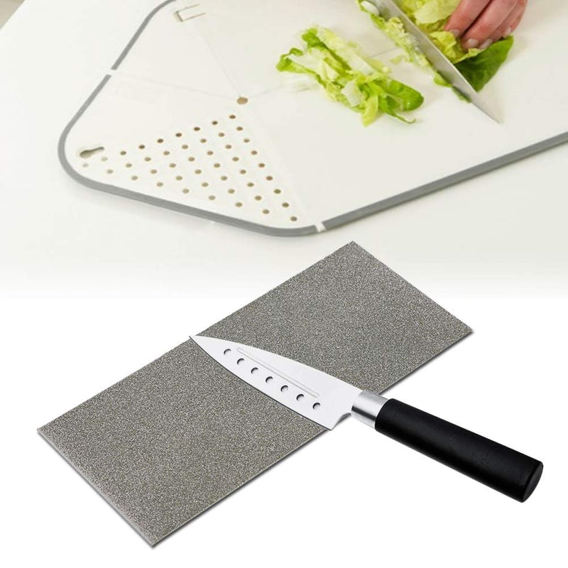 [Australia - AusPower] - Rectangle Diamond, Thin Grinding Polishing Diamond Square Knife Tool Sharpening Stone Whetstone 80-3000 Grit for Outdoor Kitchen Grinding Tool (80 Mesh) 80 mesh 