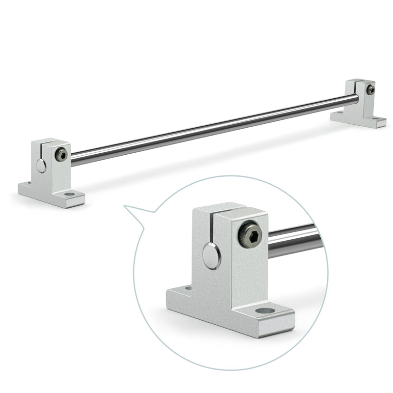 [Australia - AusPower] - 4PCS SK8 Aluminum Linear Rod Rail Shaft Support Guide Motion for 8mm/0.31" Diameter Shaft SK8 Linear rail shaft support Diameter 8mm 