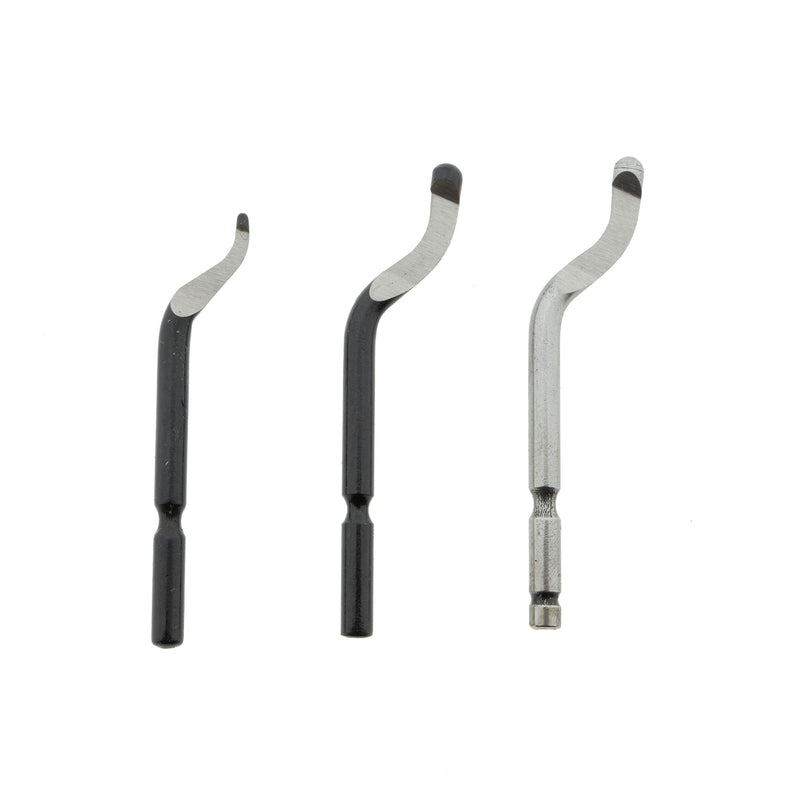 [Australia - AusPower] - der kleine Handwerker Deburring Tool with 11 Blades - Deburring Tool for Metal, Plastic & Stainless Steel - Precise 360° Burr Removal - Ergonomic Handle - Ideal for Model Making, Workshop & 3D 