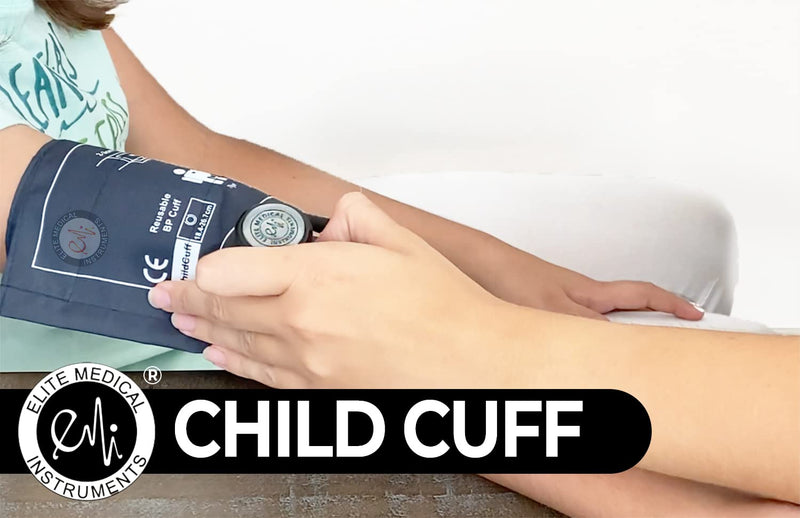 [Australia - AusPower] - EMI Pediatric Aneroid Sphygmomanometer Manual Blood Pressure Monitor with Child Sized Cuff (Fits arms Size: 18.4 cm to 26.7 cm) and Carrying Case EBC-215 Child Cuff Only 
