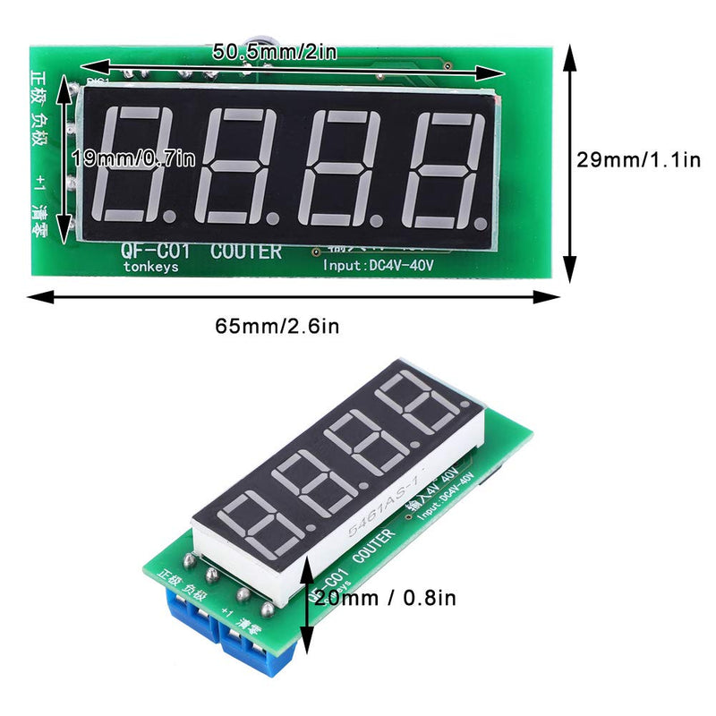 [Australia - AusPower] - 4 Digit Digital Display Counter Module with Memory Function 