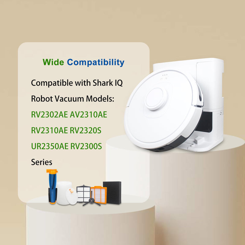 Replacement Parts for Shark RV2302AE IQ Robot Vacuum (15 Pack) 15 Pack