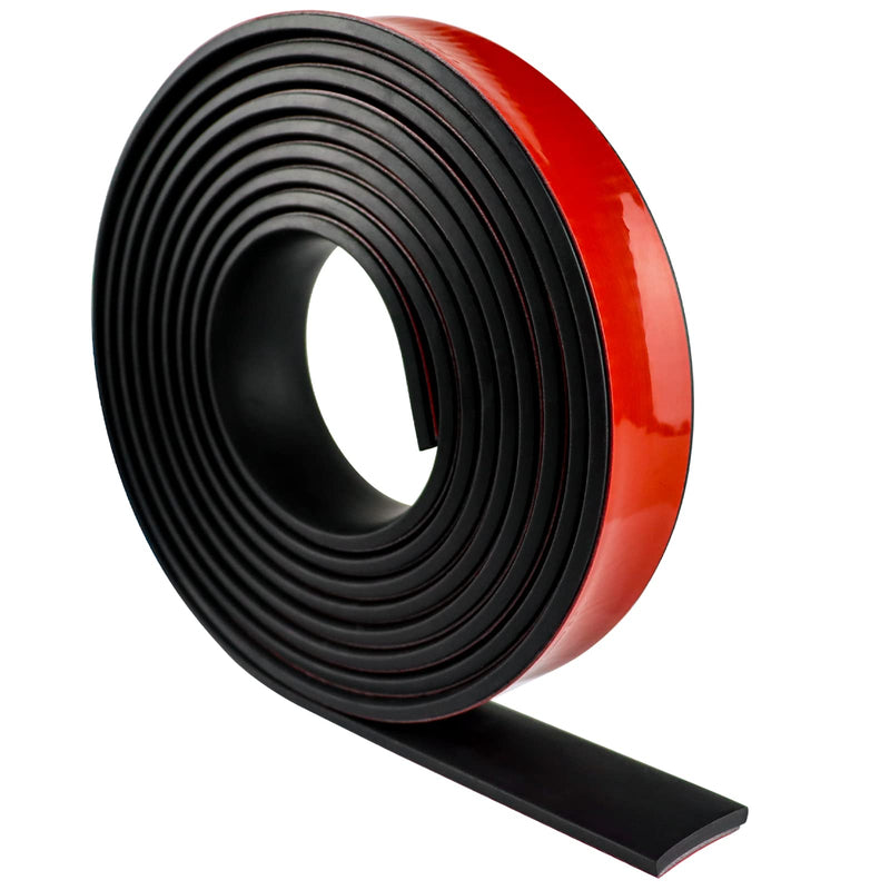 Neoprene Rubber Strips Self Adhesive Solid Rubber Sheets, Rolls & Strips for DIY Gaskets Crafts Pads Seals Warehouse Flooring Neoprene Sheet with Adhesive Backing (1" Wide x 1/5" Thick x 10' Long) 1” Wide x 1/5" Thick x 10' Long