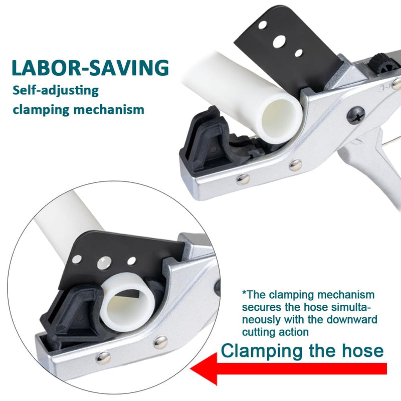 ORXPLUS TOOLS FlexiPro Pipe Tubing Cutter Plumbing Tool Cuts up to 1-1/4'' PTFE Blade,Rubber Hose,PPR PEX-A/B/C/AL,