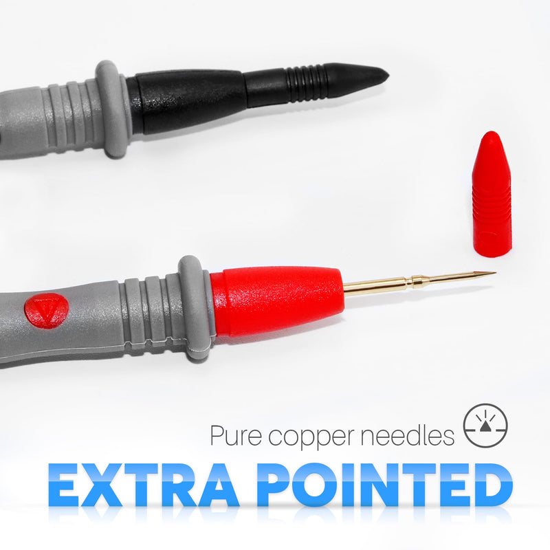 [Australia - AusPower] - 1000V 20A Multimeter Leads, Multimeter probes, Volt Meter Leads, Test Lead Kit 1 