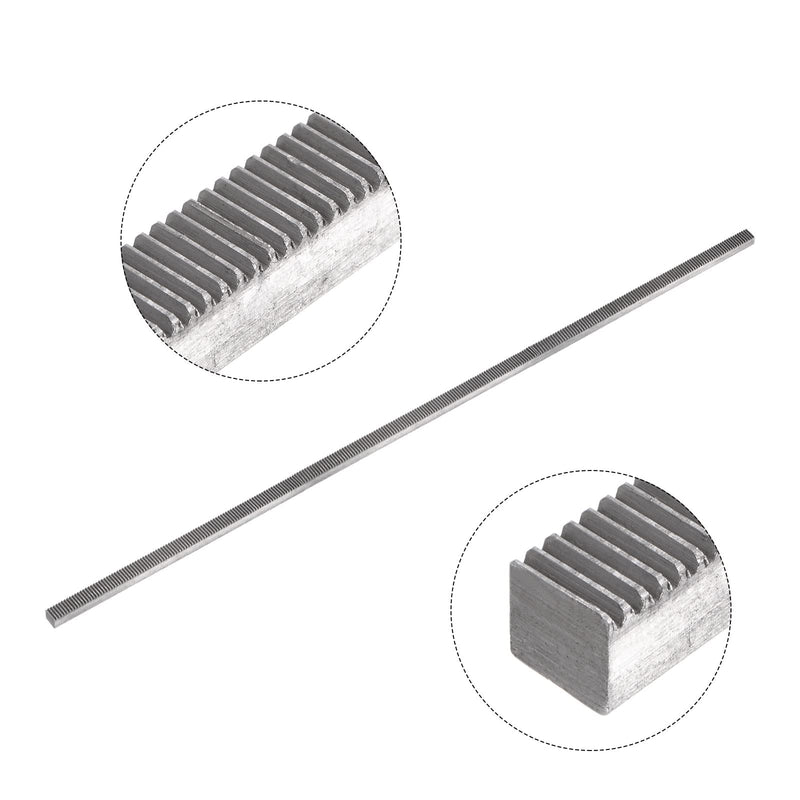 [Australia - AusPower] - uxcell 0.5 Mod 8mm x 8mm x 500mm 45# Carbon Steel Rack for Motor Pinion Gear 
