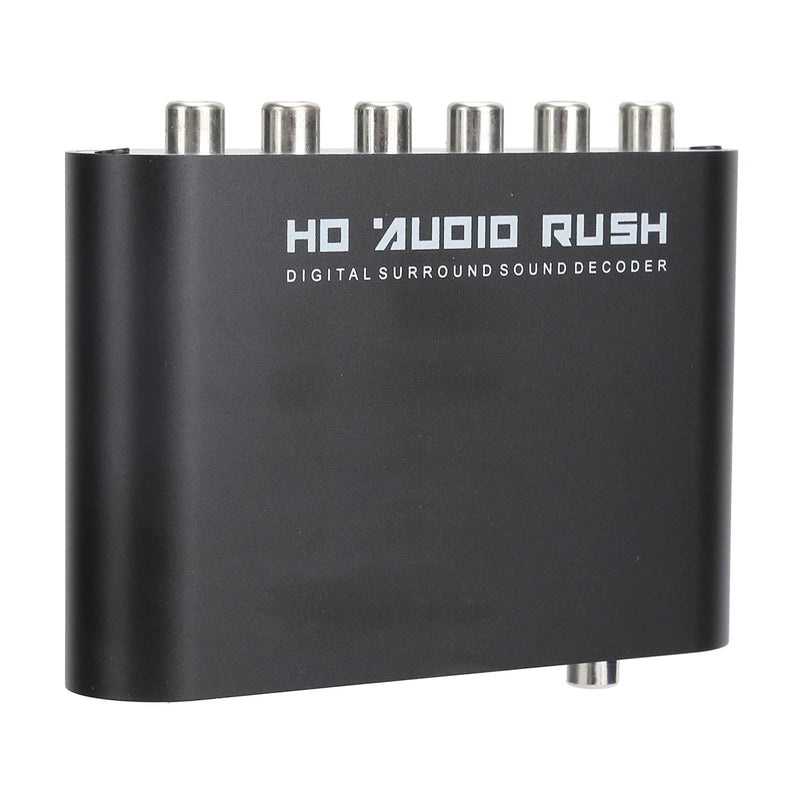 [Australia - AusPower] - Digital Audio Converter,5.1 Channel Audio Decoder,AC‑3 Audio Decoder Digital Optical Coax to Analog Audio for Home/Concert Hall/Cinema.((Host+USB+Optical Fiber)) 