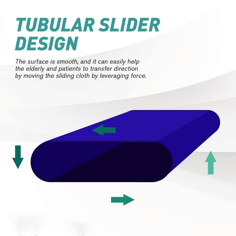 [Australia - AusPower] - YHK Tubular Slide Sheet for Patient Transfer, Sliding Draw Sheets to Assist Moving Elderly,Slides for Cars, Hospital Bed, Home Care(Blue, 28"x28"(72x72cm) Blue 28*28in 