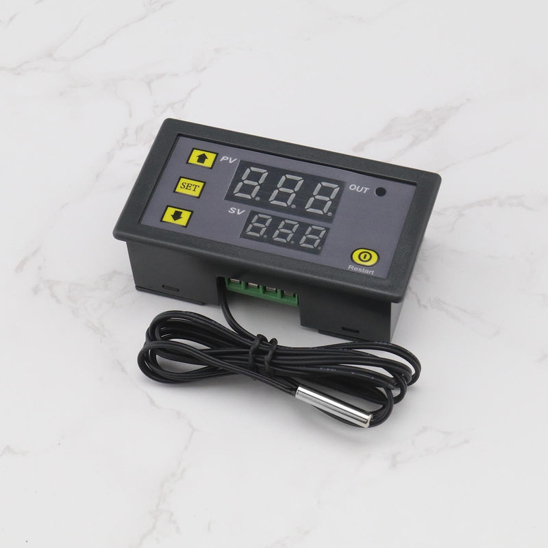 [Australia - AusPower] - The Lord of the Tools Pack of 2pcs W3230 LCD Digital Thermostat DC 12V 20A Digital Temperature Controller Regulator LED Thermostat Switch Sensor Thermostat Range -50-110 Degrees 