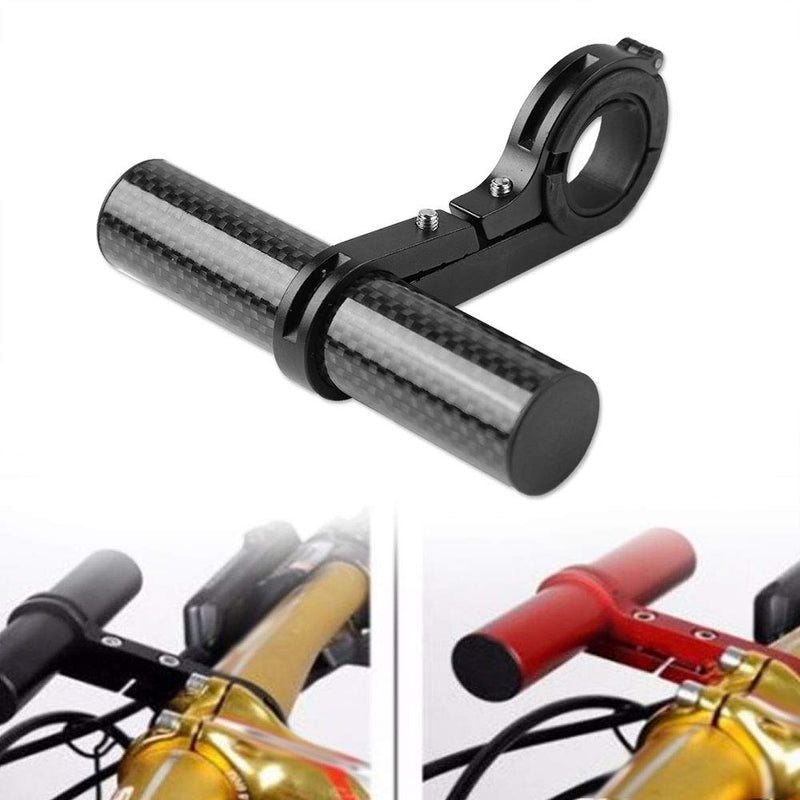 Bike Handlebar Extender, Aluminum Alloy and Carbon Fiber Construction, Bicycle Handlebar Extension 4 Inch Length for Cyclists, Commuters, Mountain Bikers, Road Riders