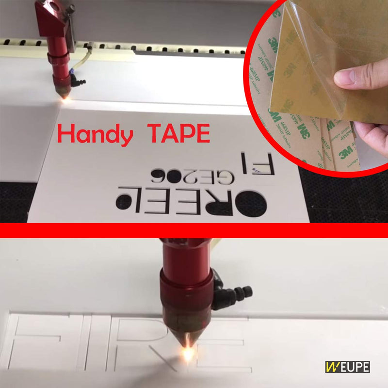 [Australia - AusPower] - Adhesive Transfer Tape, Double Sided Transfer Sheet, 468MP, 12inch x 12inch (5-Pack) 12in x 12in 