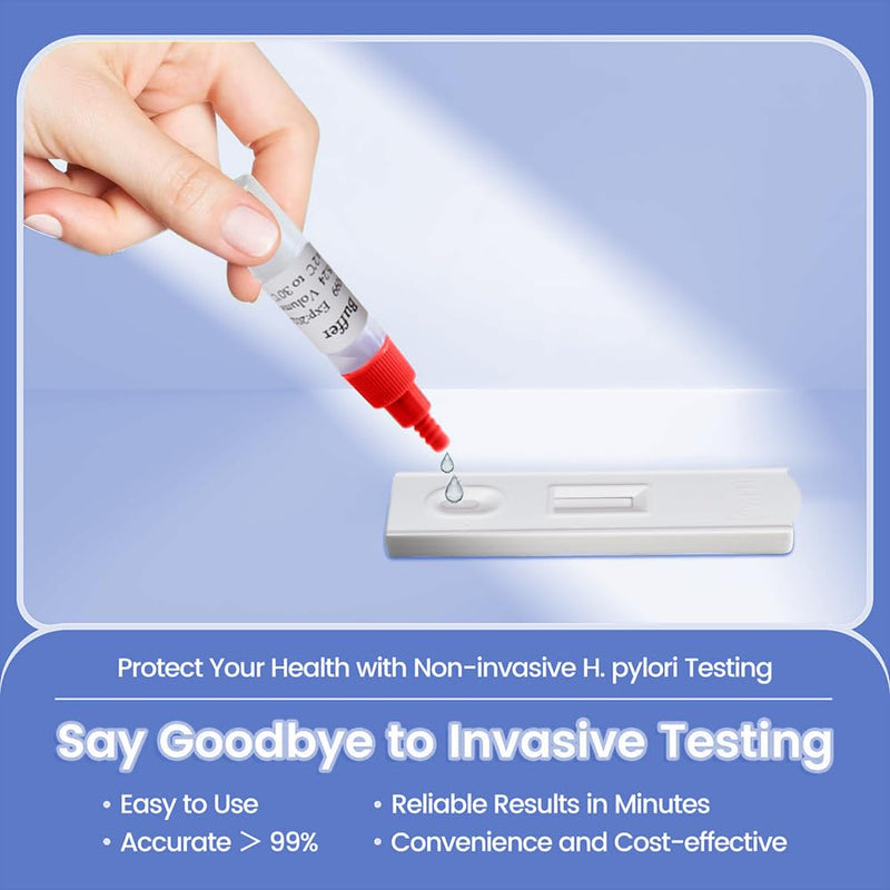 [Australia - AusPower] - Helicobacter Pylori Stool 2 Test Kits, H Pylori Test Kit 10-15 Minutes of Quick Home Testing, Fast & Highly Accurate, Easy to use & Read H-Pylori Test Kit 