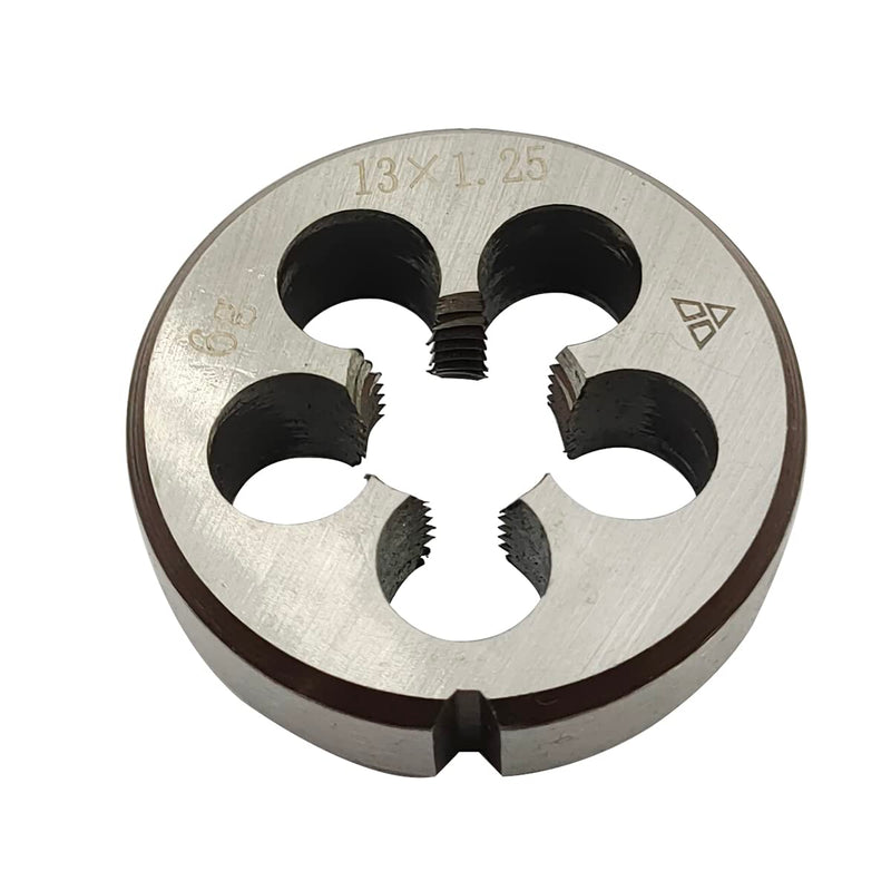 [Australia - AusPower] - M13×1.25 Silver HSS Metric Tap Set Tap and Round Thread Die Right Handed HSS Taper M13 × 1,25 