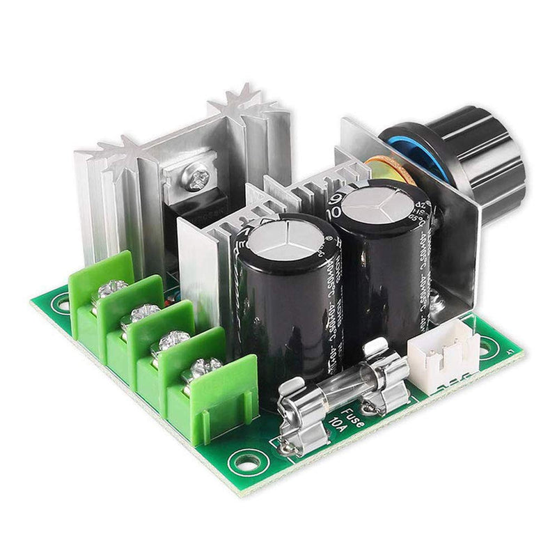 [Australia - AusPower] - Youmile 12V ~ 40V 10A PWM DC Motor Speed Controller Module Mini PWM Speed Controller Switch Regulator for Arduino with 2 Pieces 10A Glass Fuse 