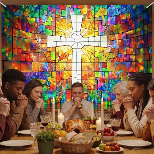 7x5ft Cross Backdrop for Church Jesus Christ Crosses Religious Decoration 7x5ft