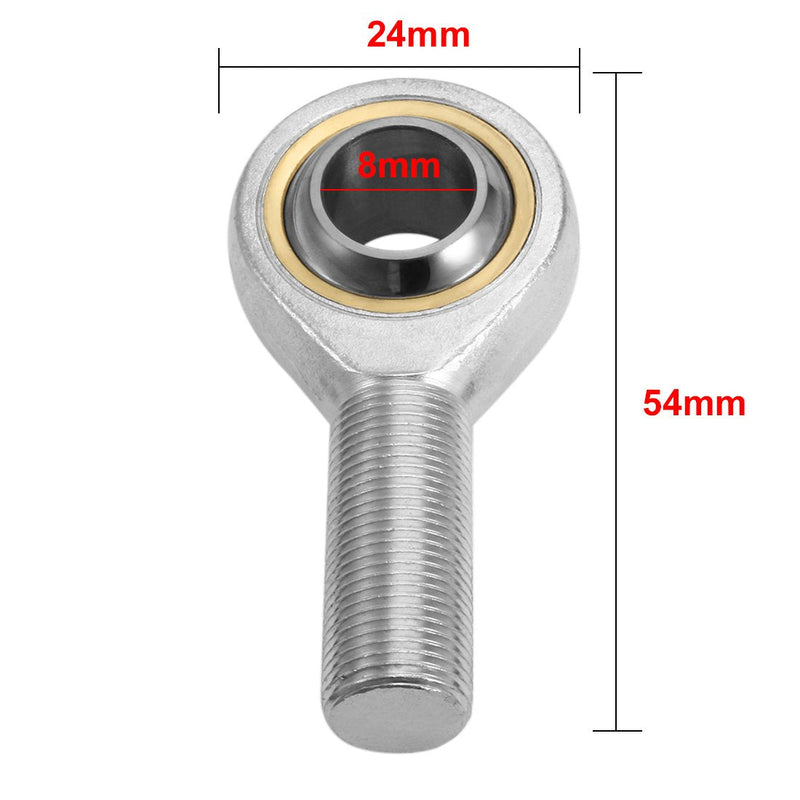 [Australia - AusPower] - uxcell SA8T/K, Rod End Bearing, 8mm Inside Dia Male Thread Economy Right Hand 4pcs 4 