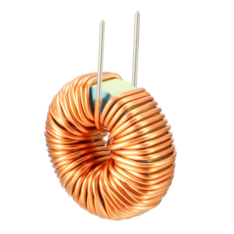sourcing map Horizontal Toroid Magnet Inductance Monolayer Wire 220uH 5A Coil Pack of 10