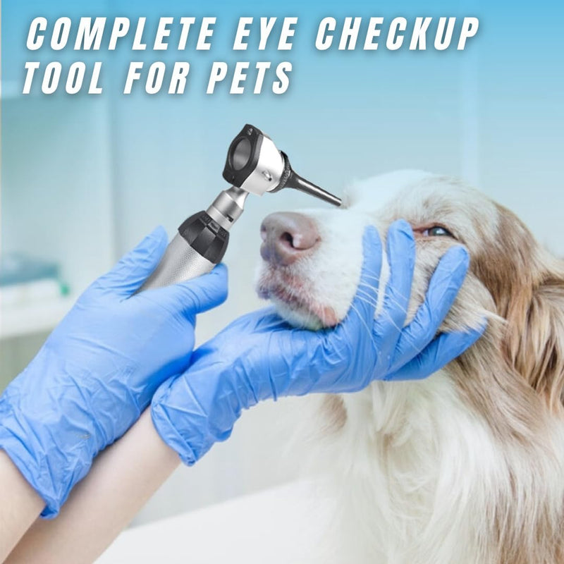 [Australia - AusPower] - Veterinary Otoscope Opthalmoscope LED ENT Diagnostic Set, with Diagnostic Premium Instruments Vet Otoscope Set, Otoscope for Dogs, Pet Otoscope 