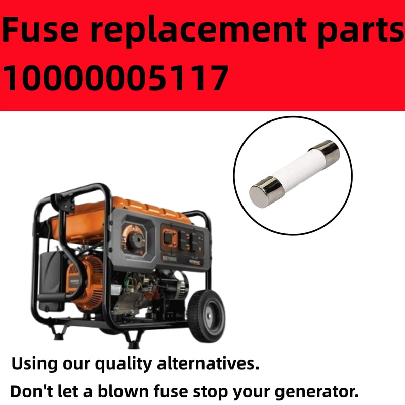 [Australia - AusPower] - Fuses Replacements for Generac Replaces for 10000005117 6.3A 250VAC 5MMX20MM 6.3 AMP (6-Pack) 