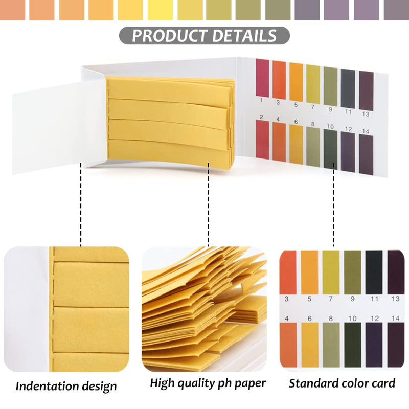 [Australia - AusPower] - pH Test Strips, Universal Indicator Litmus Paper, Acid Alkali Test Paper, pH 1-14, for Water, Soil, Cosmetic (3) 3 