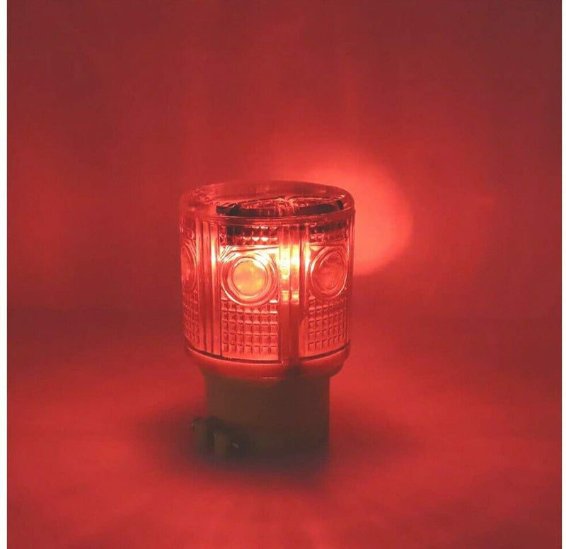 [Australia - AusPower] - Solar Strobe Warning Light, with Strong Magnetic Base High Bright LED Flashing 360° Wireless Control Automatically Turn On Waterproof IP65 for Construction, Traffic, Factory, Safety Sign (Green) Green 