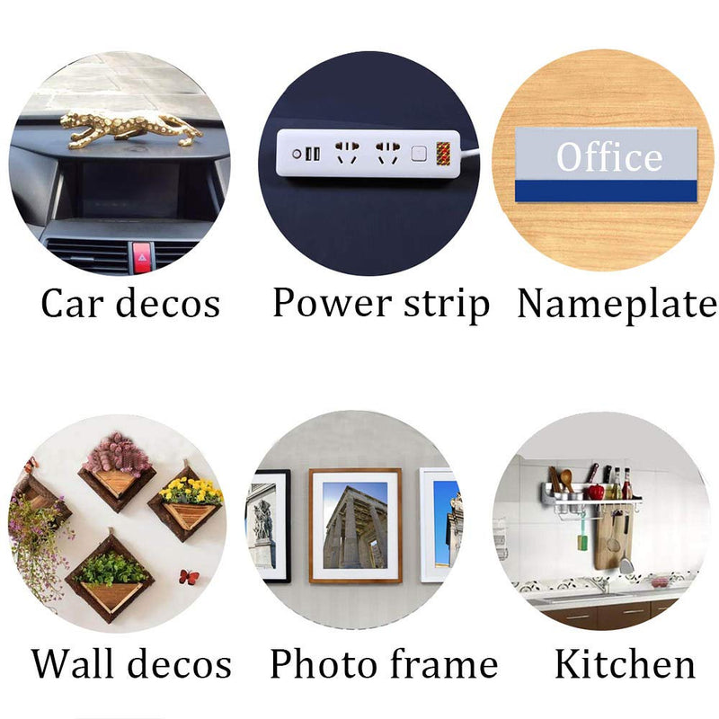 [Australia - AusPower] - Double Sided Heavy Duty Mounting Tape, Made of 3M Foam Tape, Waterproof and High Temperature Resistant Tape for Indoor Outdoor, Car, Home, Kictch and Office(Black, 1/4in*15.6ft) 