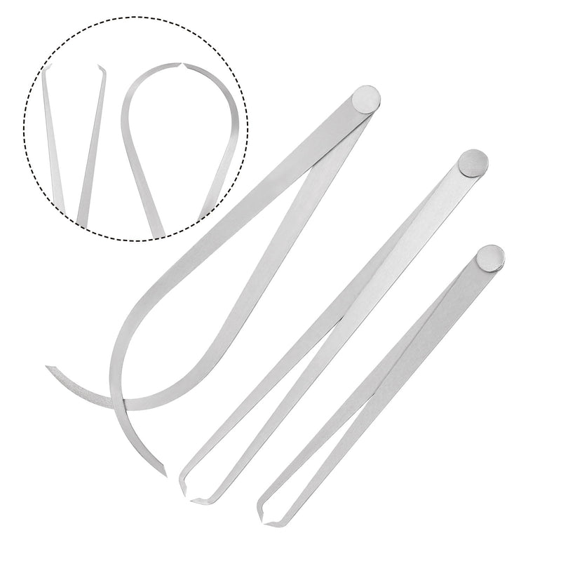 [Australia - AusPower] - HARFINGTON Firm Joint Inside Outside Caliper Set 8 10 12 Inch 410 Stainless Steel Firm Friction Joint for External Internal Measurements 