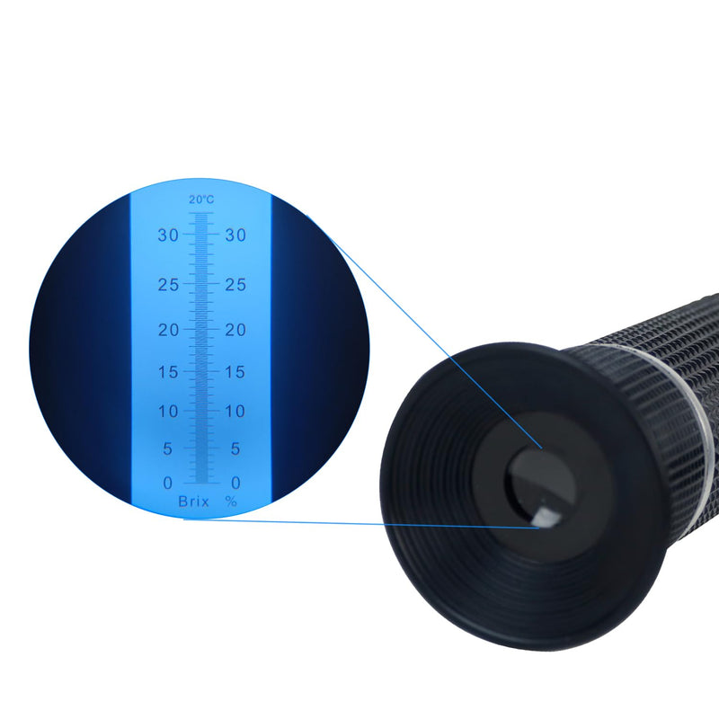 [Australia - AusPower] - 0-32% Brix Meter Refractometer with ATC, brix Refractometer,Refractometer Honey,Portable Refractometer for Honey,ph Refractometer 