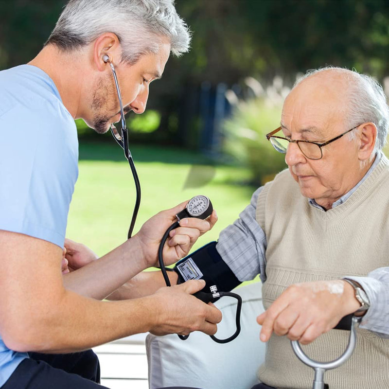 [Australia - AusPower] - Dixie EMS Deluxe Aneroid Sphygmomanometer Blood Pressure Set W/Adult Cuff, Carrying Case and Calibration Tool - Black 